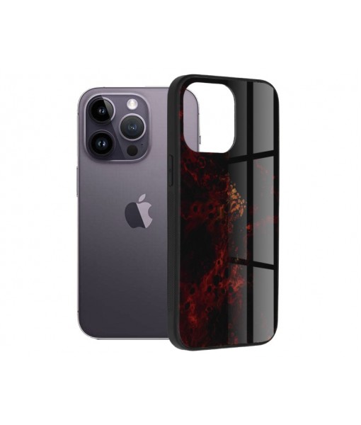 Husa Techsuit Glaze, iPhone 14 Pro, Red Nebula